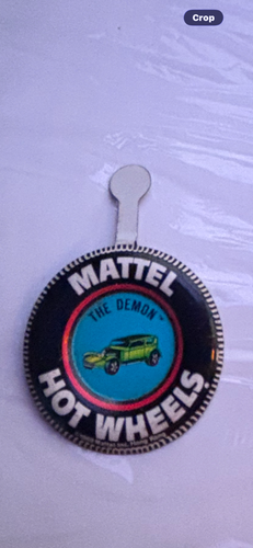 The Demon- Vintage 1969 Hot Wheels Redlines Collector's Button