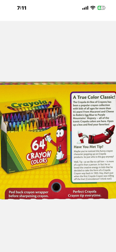 Crayola Crayons, Crayon Box with Sharpener, 64 ct - photo 2
