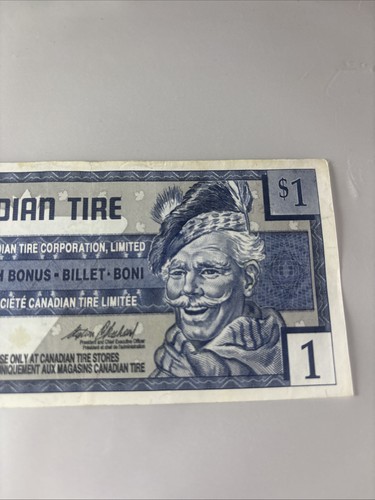 Canadian Tire Money One Dollar Anniversary 1996 - photo 3