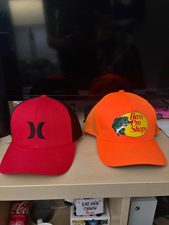 BASS PRO HAT AND HURLEY HAT $10 each OBO