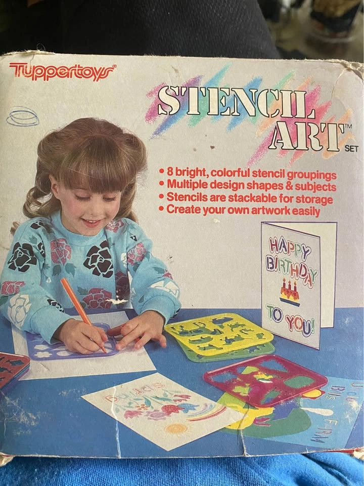 Vintage Stencil Art set by Tuppertoys, age 3 and up - photo 2