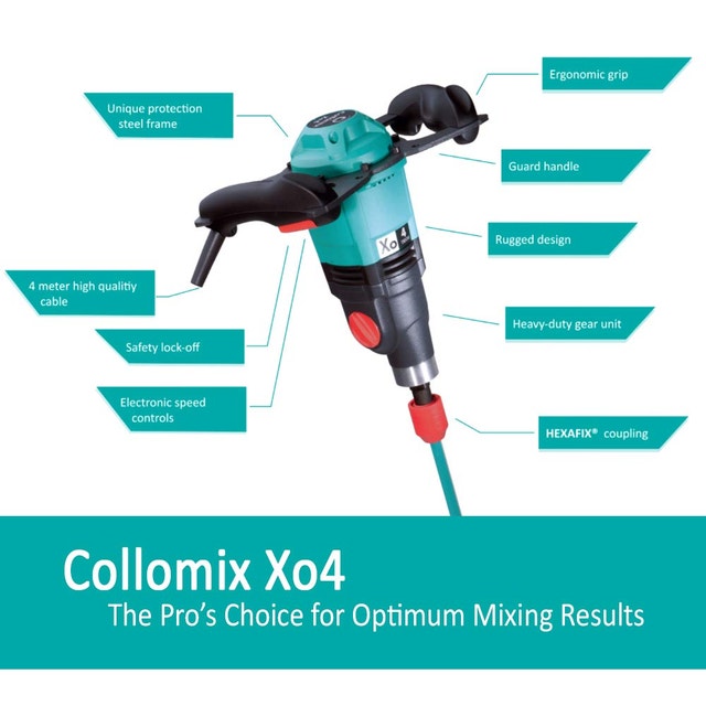 Collomix Xo4 Power Hand-Held Mixer w/Quick Connect Paddle - photo 4