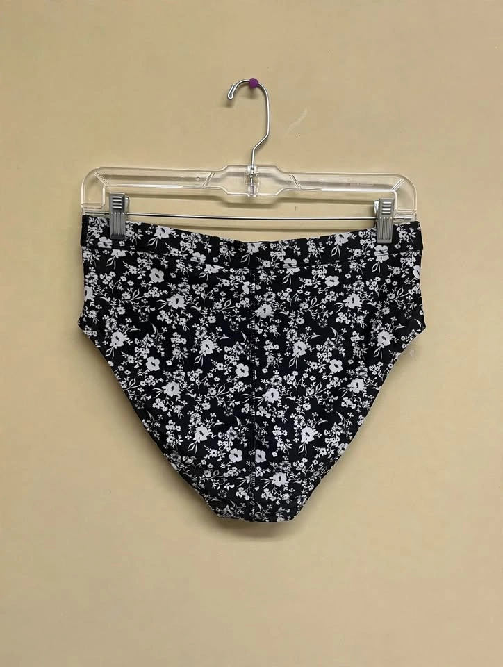 ACX Black Floral High-Waisted Swim Bottom – Size M – Like New - photo 3