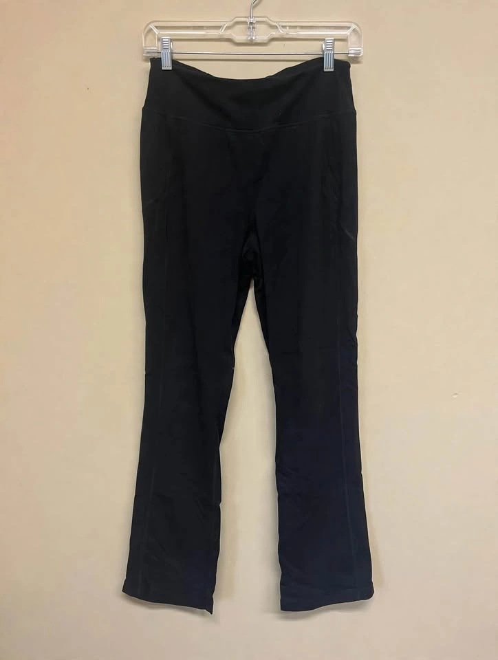Women's Black Flare Yoga Athletic Pants with Pockets – Size S - photo 3