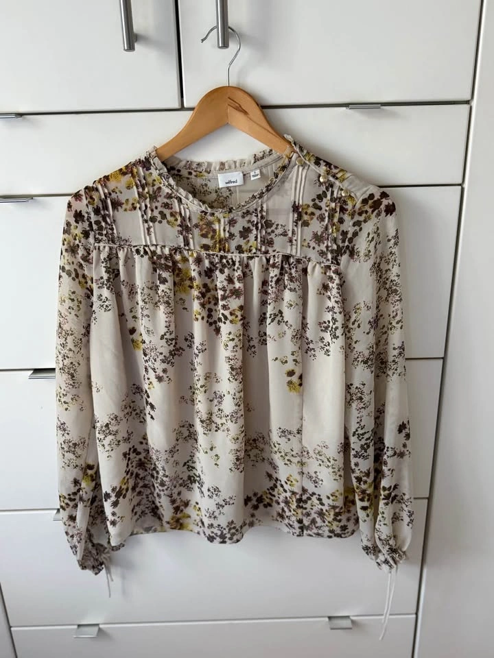 Aritzia Wilfred Lourdes Floral Blouse Size Small - photo 2