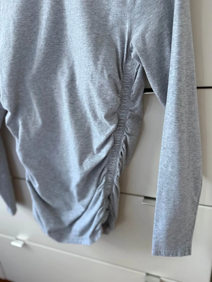 Aritzia Tna Chill Malibu Longsleeve Top Size Large Grey - photo 3