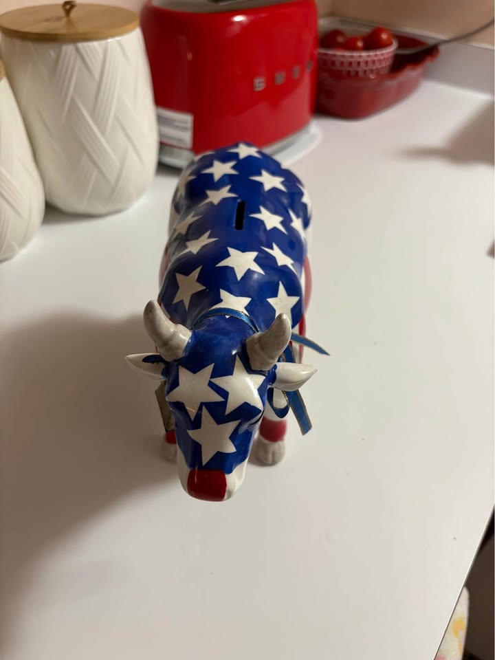 Piggy bank - Patriotic Cow/Bull - photo 3