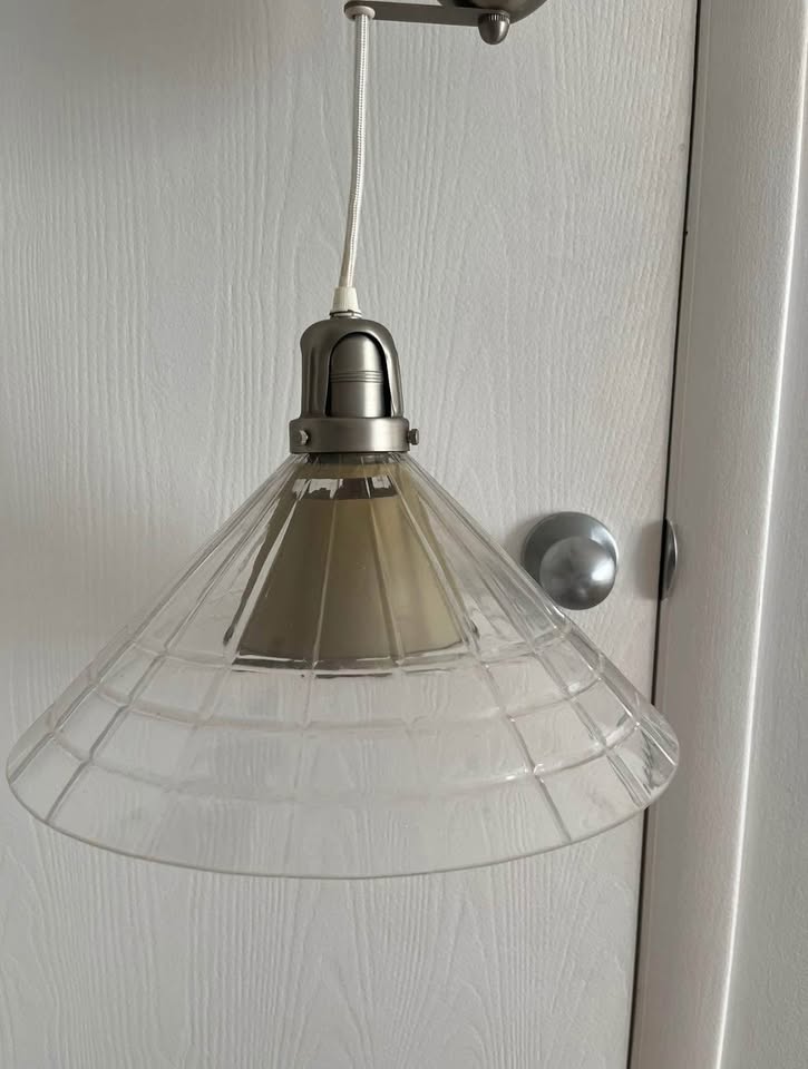 Glass Hanging Pendant Light 14 inch - Ikea - photo 3