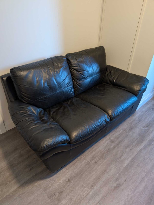 leather loveseat