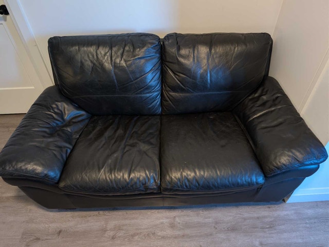 leather loveseat - photo 2