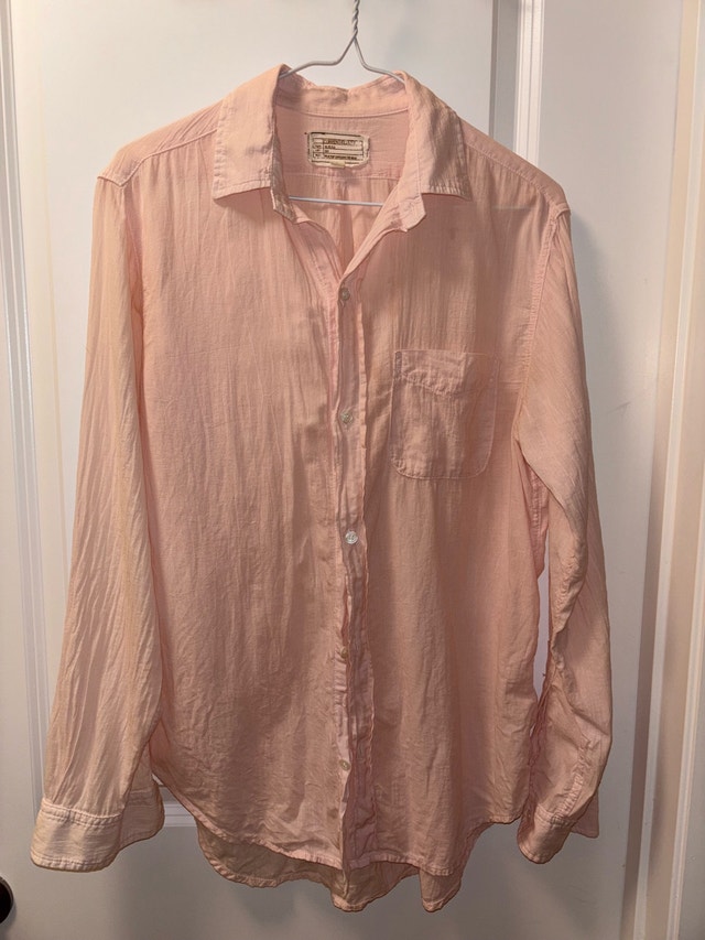 Pink cotton shirt, S
