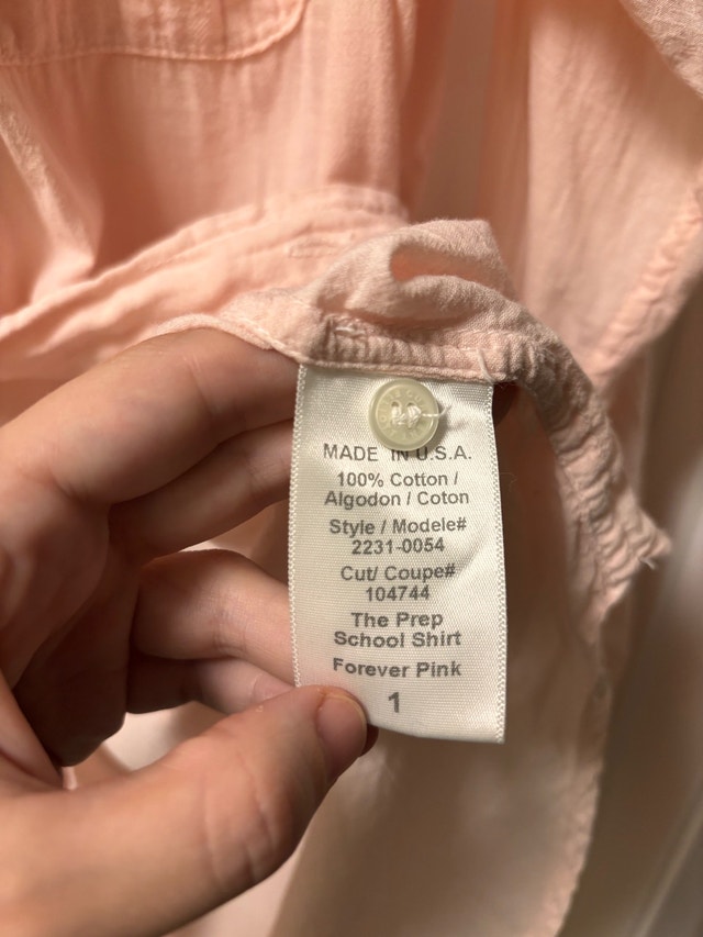 Pink cotton shirt, S - photo 4