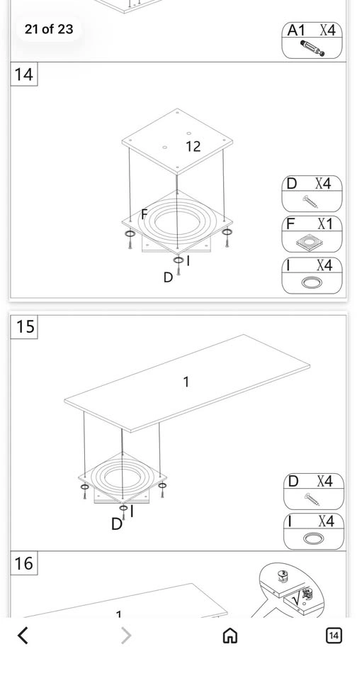 HOMCOM 47" L-Shaped 360 Reversible Computer Desk - photo 5