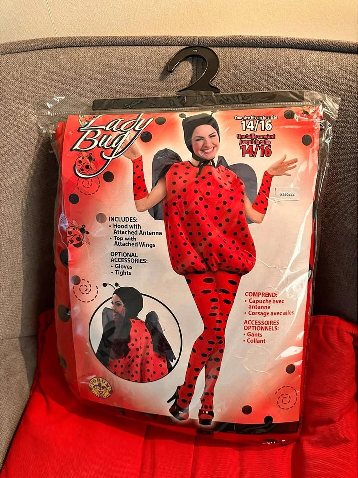 Adult Polka-Dotted Ladybug Halloween Costume