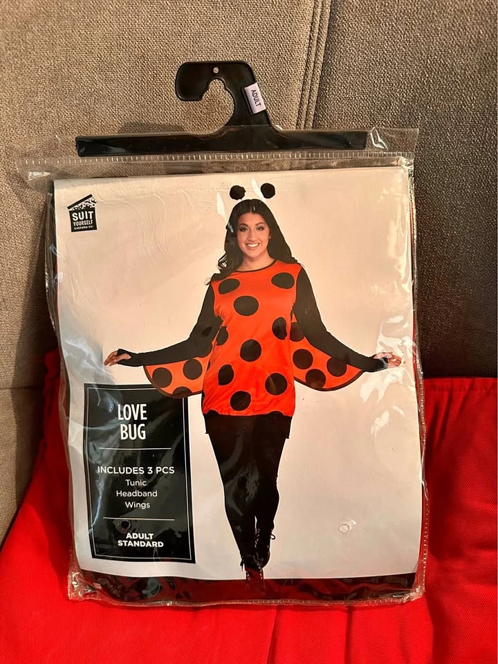Adult Love Bug Halloween Costume with wings
