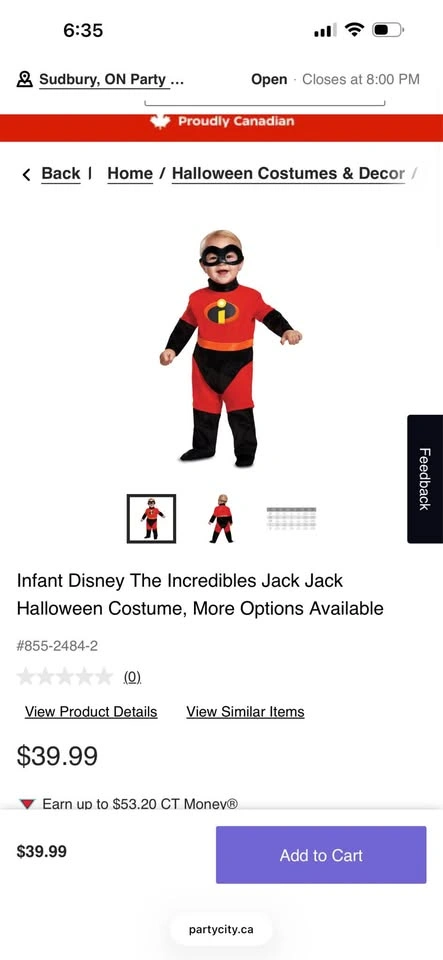 Infant Disney The Incredibles Jack Jack Costume 6-12 months - photo 2