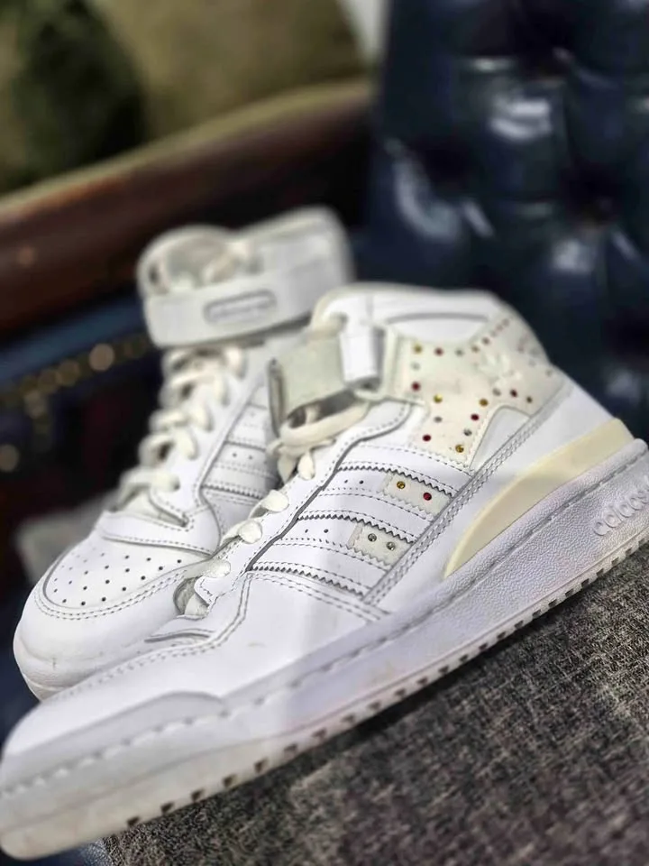 Adidas forum Mid Swarovski size 9 Men thumbnail