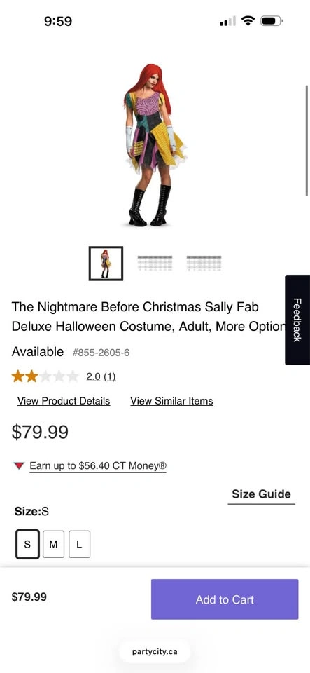 Adult The Nightmare Before Christmas Sally Fab Deluxe Costume - photo 2