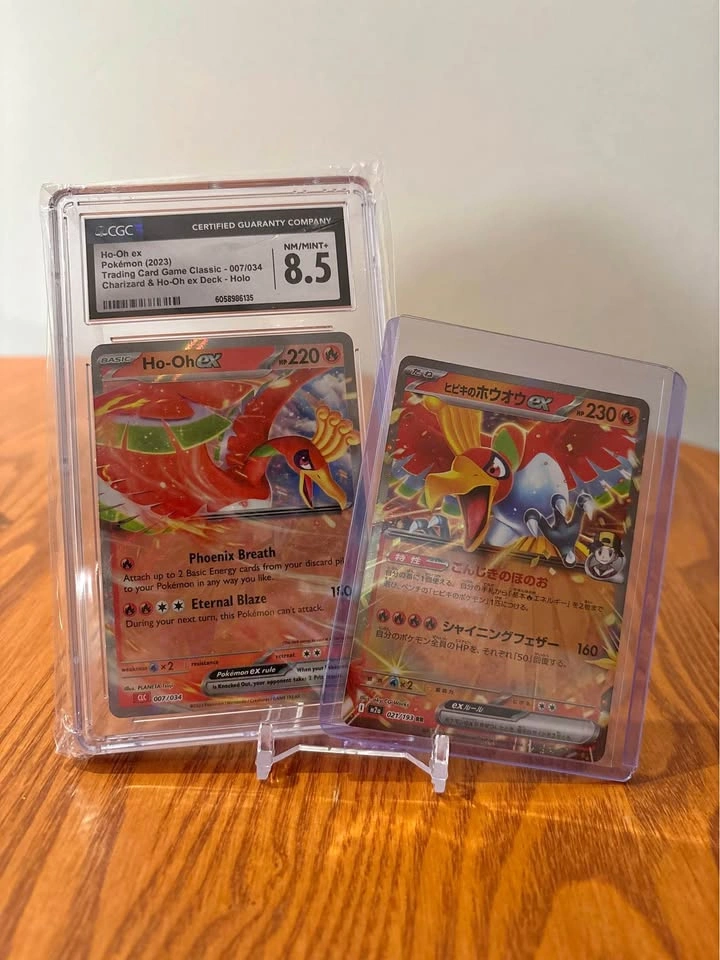 Pokémon Ho-Oh ex Classic CGC 8.5 and Japanese Ho-Oh ex Cards