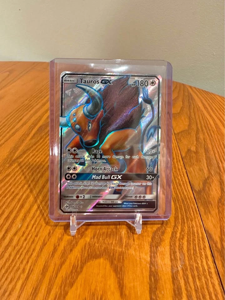 Pokémon Tauros GX 144/149 Sun & Moon Full Art Card