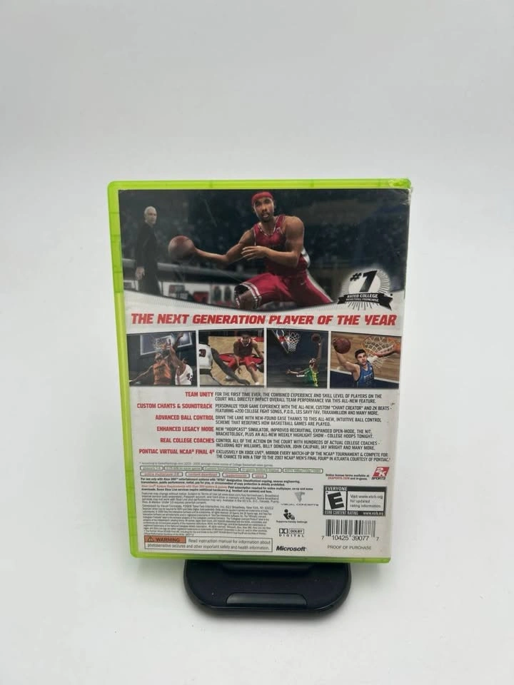 College Hoops 2K7 Xbox 360 CIB – Tested Working - photo 2