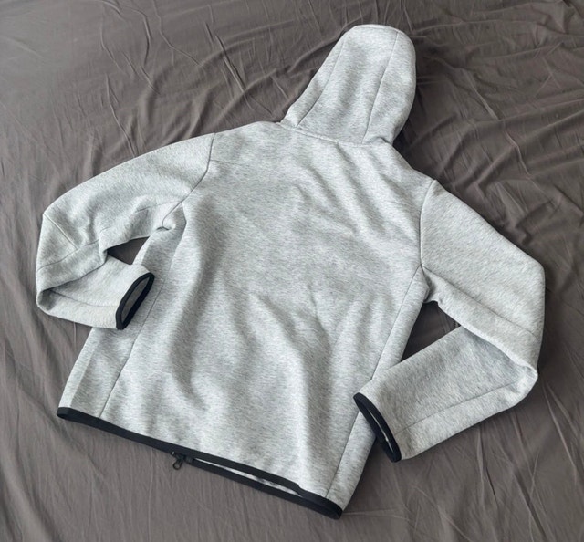 nike tech grey hoodie size M high quality - photo 2