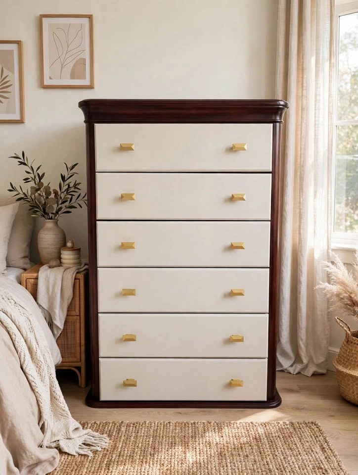 Refinished Tallboy Dresser-6 Drawers - photo 3