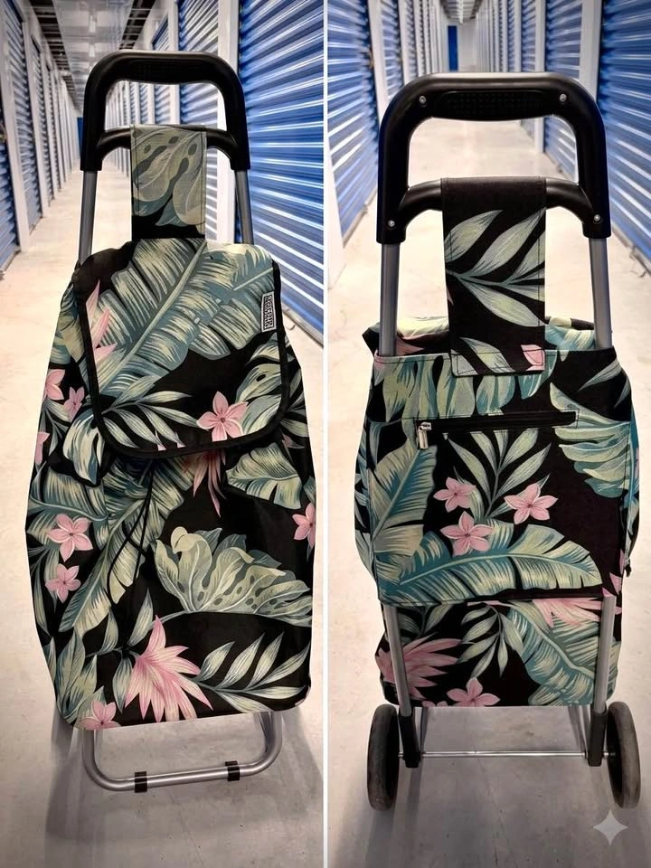 Floral Grocery Cart