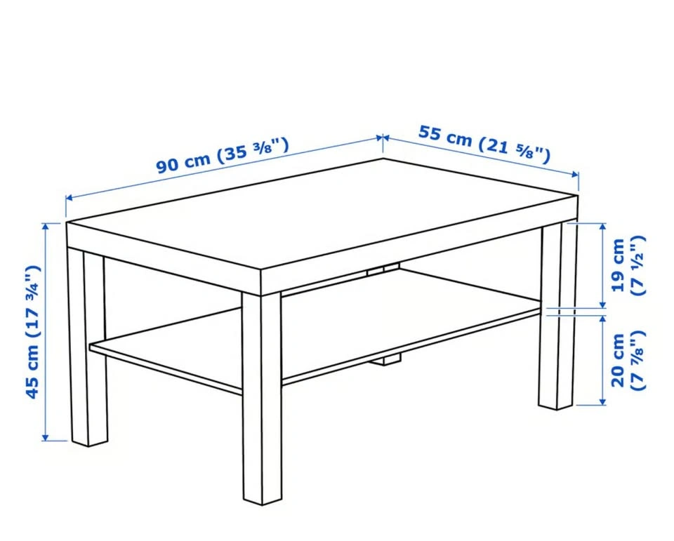 Black IKEA Coffee Table - photo 3