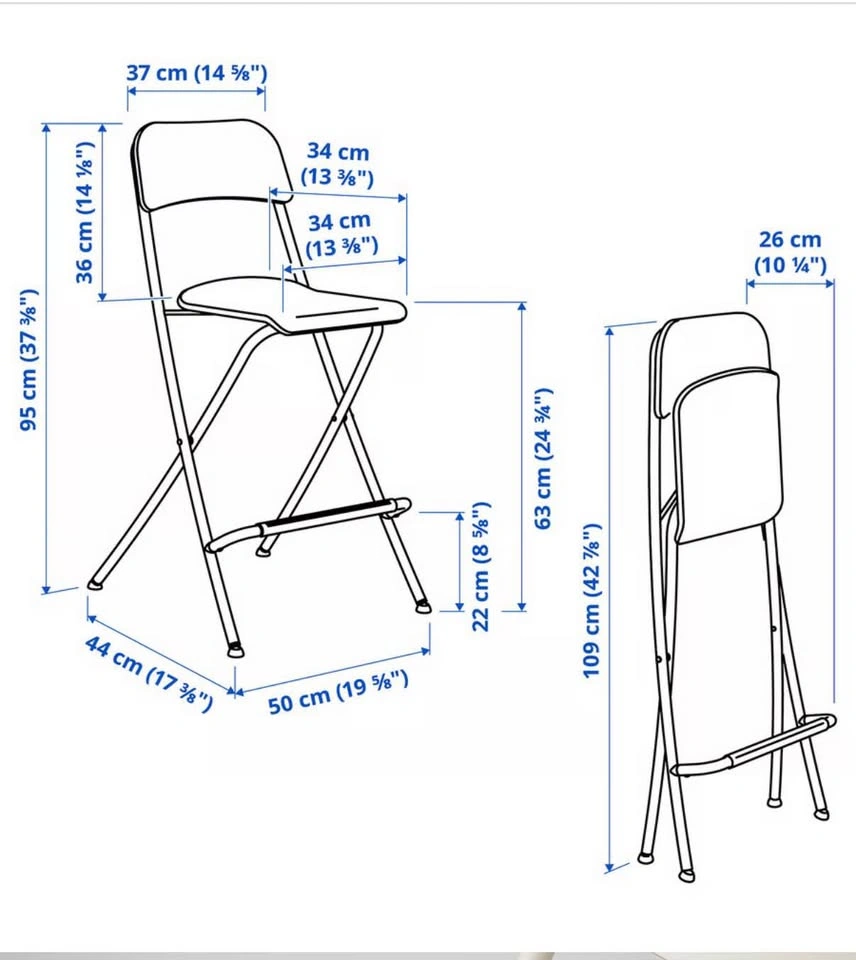 2 IKEA Franklin White Counter Stools - photo 4