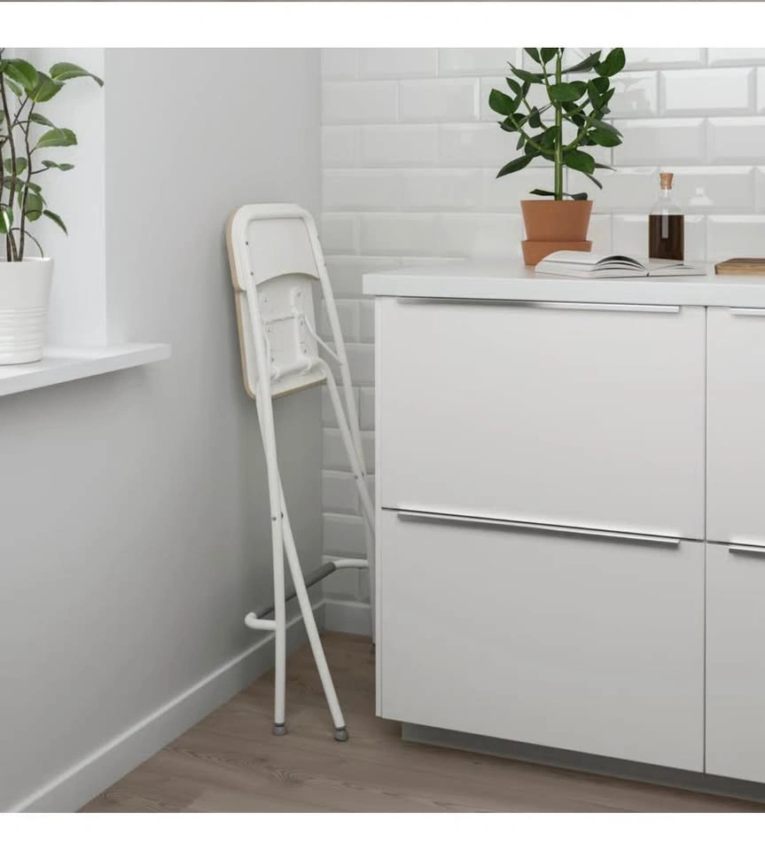 2 IKEA Franklin White Counter Stools - photo 5