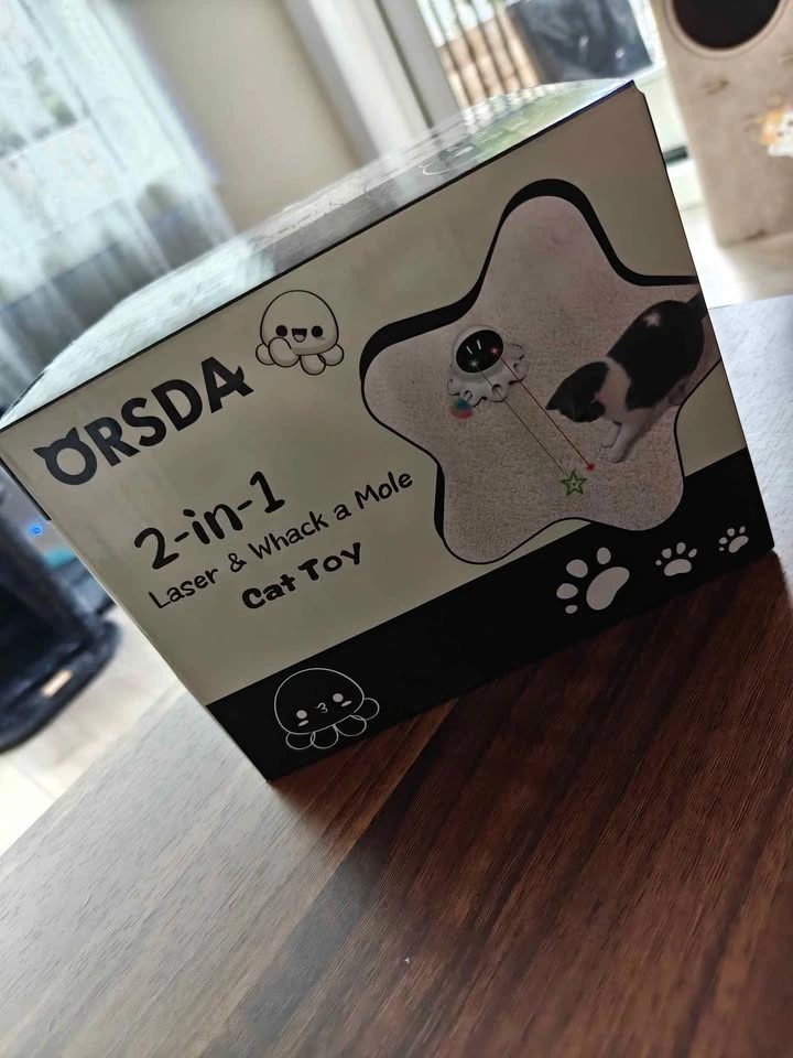 Automatic Cat Toy - ORSDA T68-BG 2-in-1 Laser & Whack a Mole - photo 2