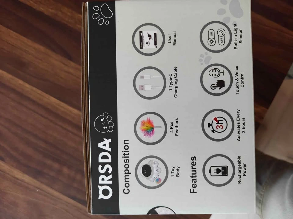 Automatic Cat Toy - ORSDA T68-BG 2-in-1 Laser & Whack a Mole - photo 5
