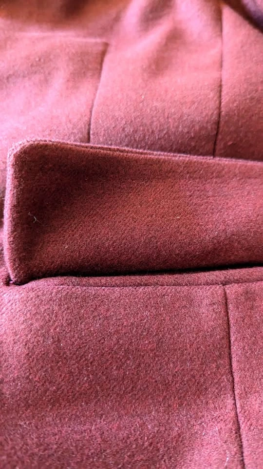 Banana Republic Long Coat, Red/Maroon, Like New - photo 4