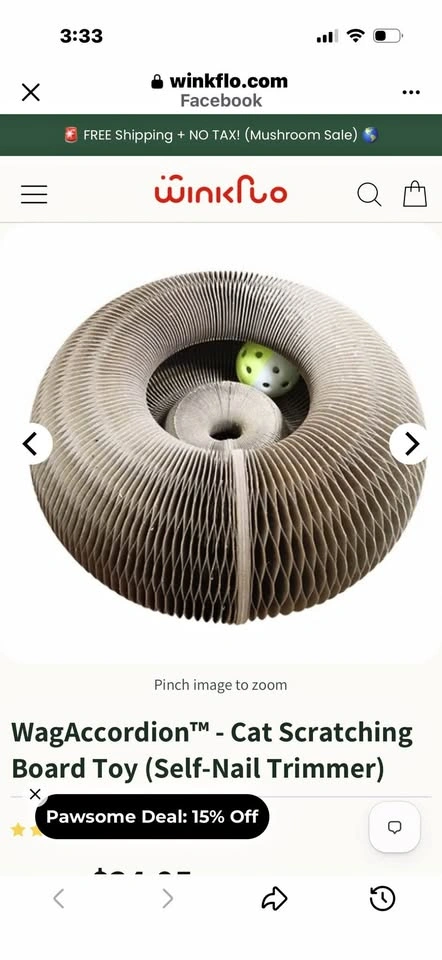 Self scratching cat toy with magnetic sides