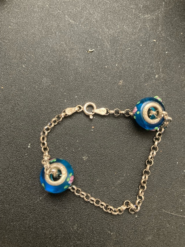 silver bracelet stamped - photo 2
