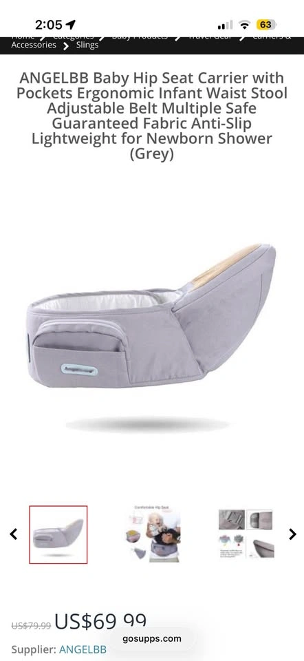 ANGELBB Baby Hip Seat Carrier - photo 2