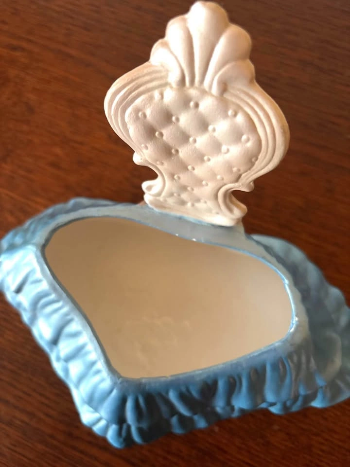 Vintage Ceramic Vanity Table and Chair Trinket Dish Planter - photo 2