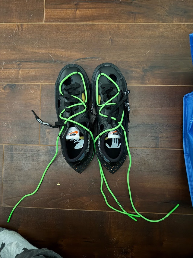 Nike x Off-White Blazer Low Black/Electro Green - photo 2