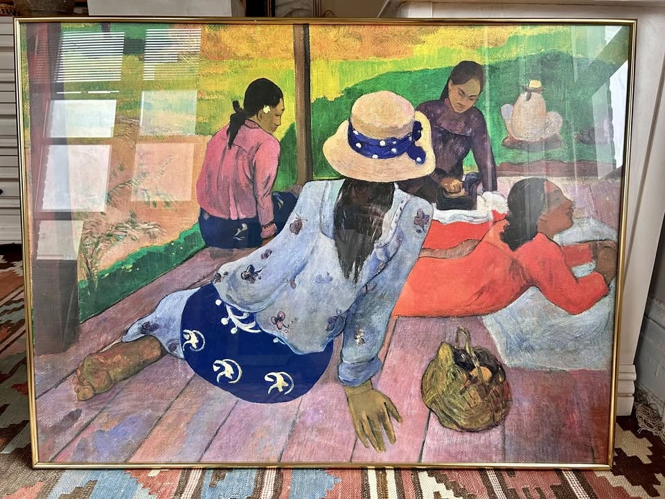 Large Framed Vintage Met Museum Art Poster – Gauguin