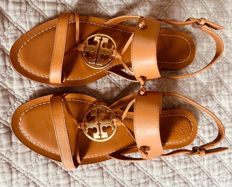 Tory Burch Miller Metal Logo Sandals Size 7.5/8 - photo 4