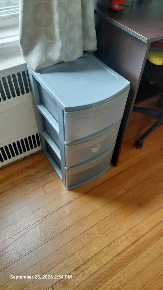 Sterilite 3 Drawer Plastic Storage Cart