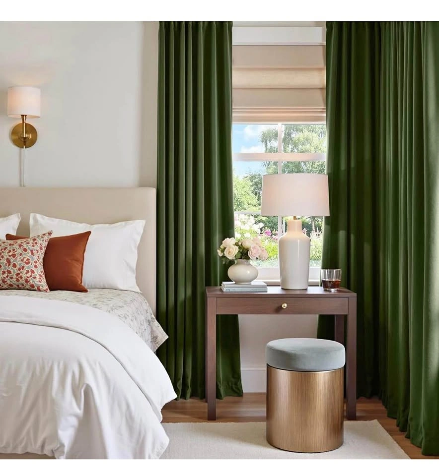 Velvet Blackout Curtains Thermal Insulated Curtains Drapes