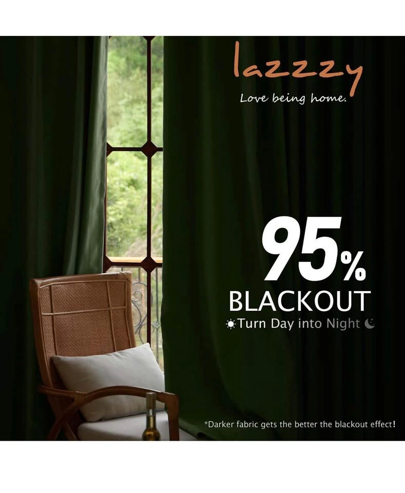 Velvet Blackout Curtains Thermal Insulated Curtains Drapes - photo 3