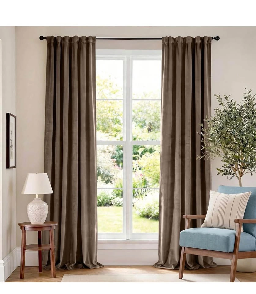 Bedroom Living Room Darkening Soft Luxury Window Curtains - photo 2