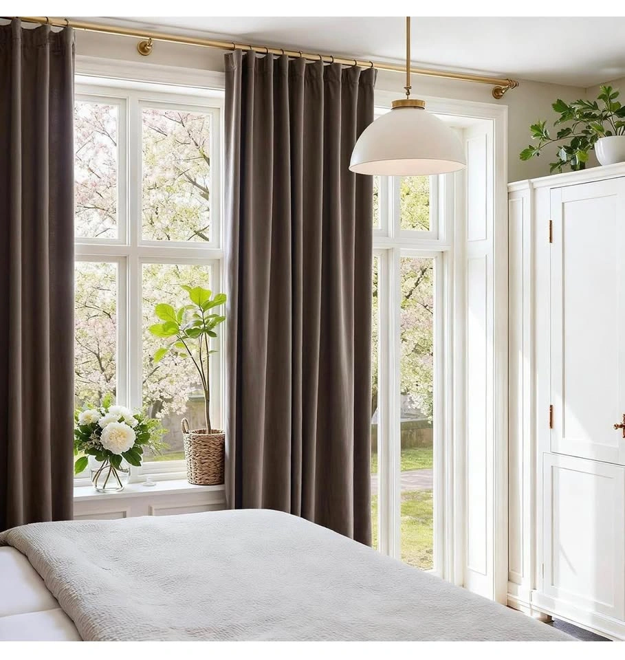 Bedroom Living Room Darkening Soft Luxury Window Curtains - photo 3