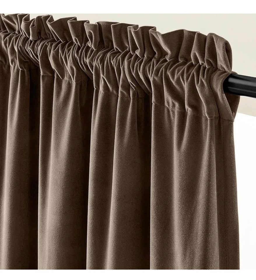 Bedroom Living Room Darkening Soft Luxury Window Curtains - photo 2