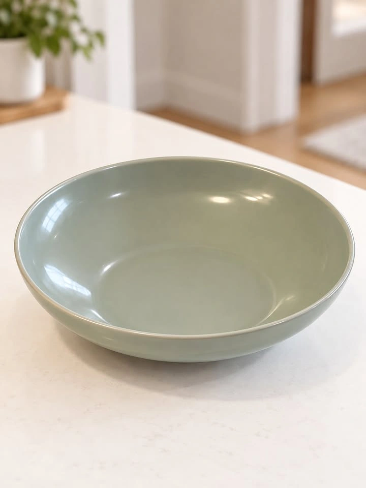 Sage Green Ceramic Serving Bowl - photo 2