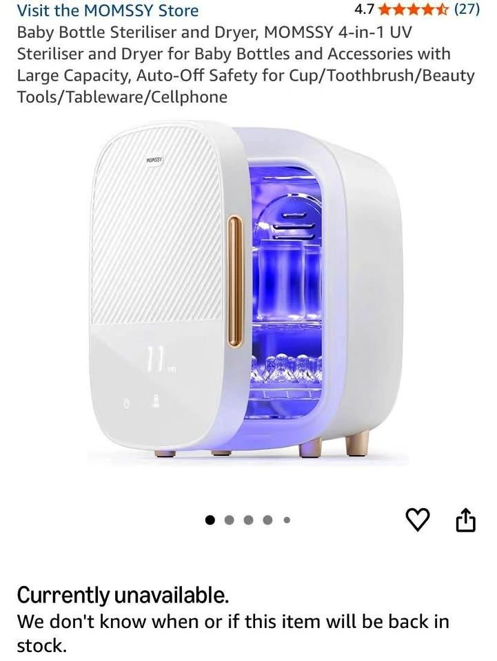 MOMSSY 4-in-1 UV Steriliser and Dryer