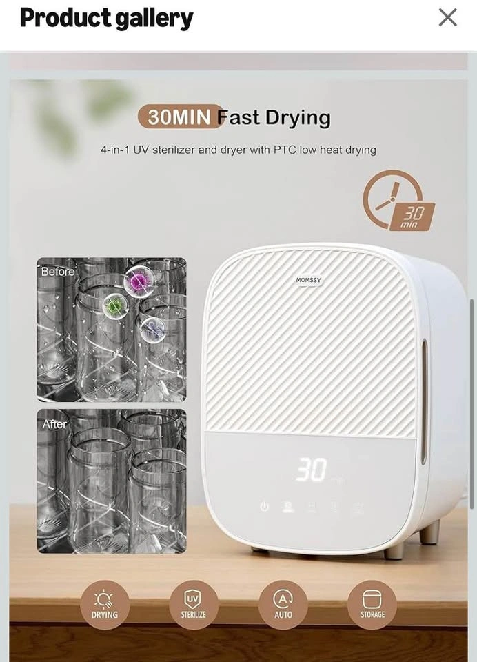 MOMSSY 4-in-1 UV Steriliser and Dryer - photo 5